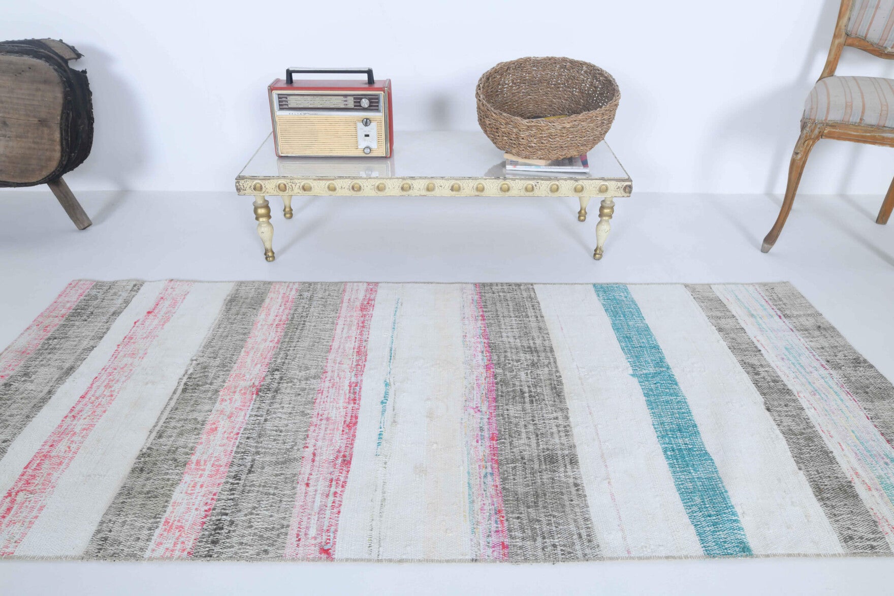One-of-a-kind 1960s Anatolian vintage kilim runner rug in wool, 2'11" x 6'8"