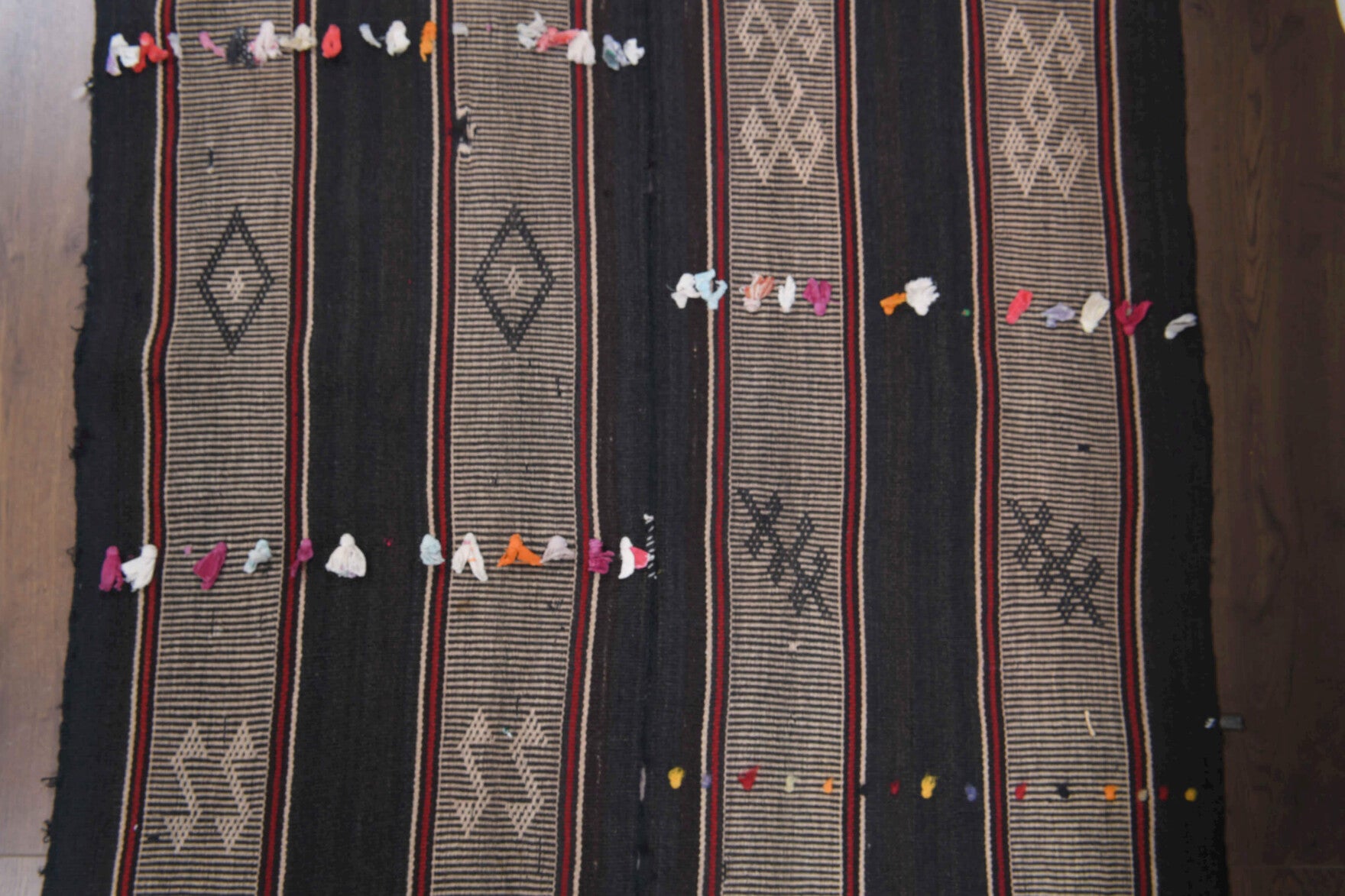 One-of-a-kind 1960s Anatolian vintage kilim runner rug in wool, 3'4" x 8'4"