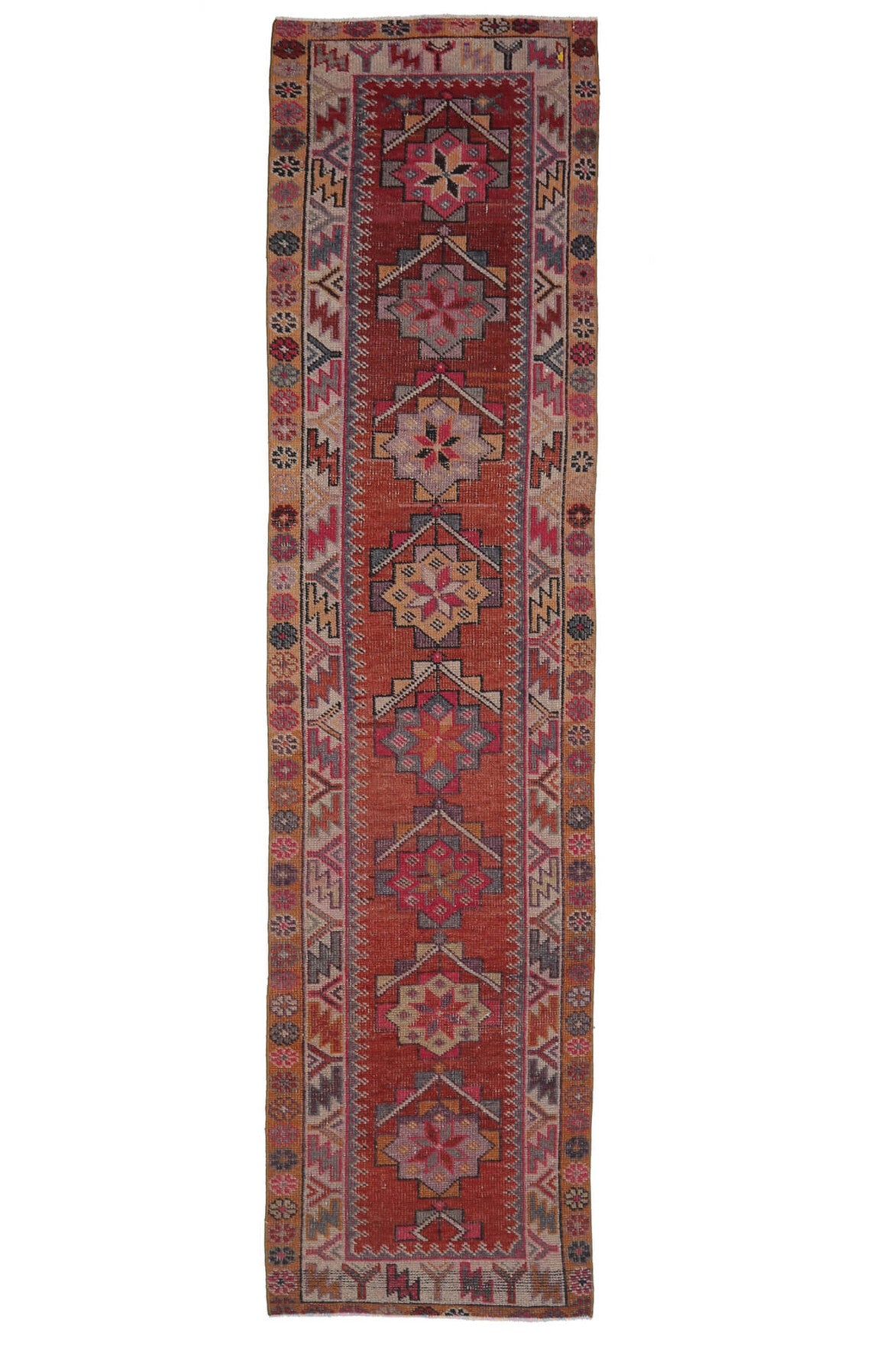 1970&prime;s Hand-knotted Vintage Anatolian Runner Rug