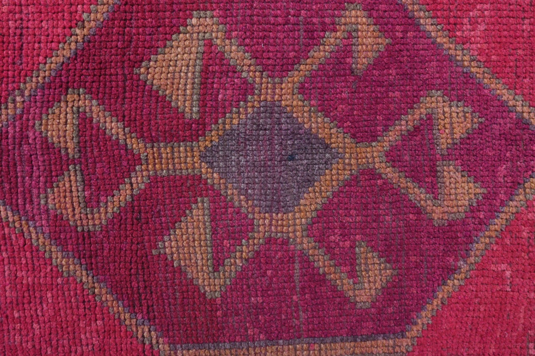 Authentic Anatolian vintage runner rug (1970s) with tribal design – one-of-a-kind at Fame Rugs
