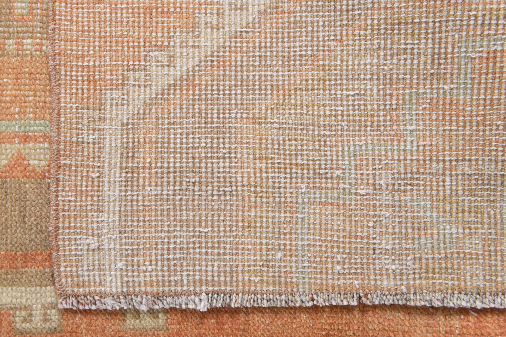 78x296 cm vintage Anatolian runner rug – Halokome, low pile, wool