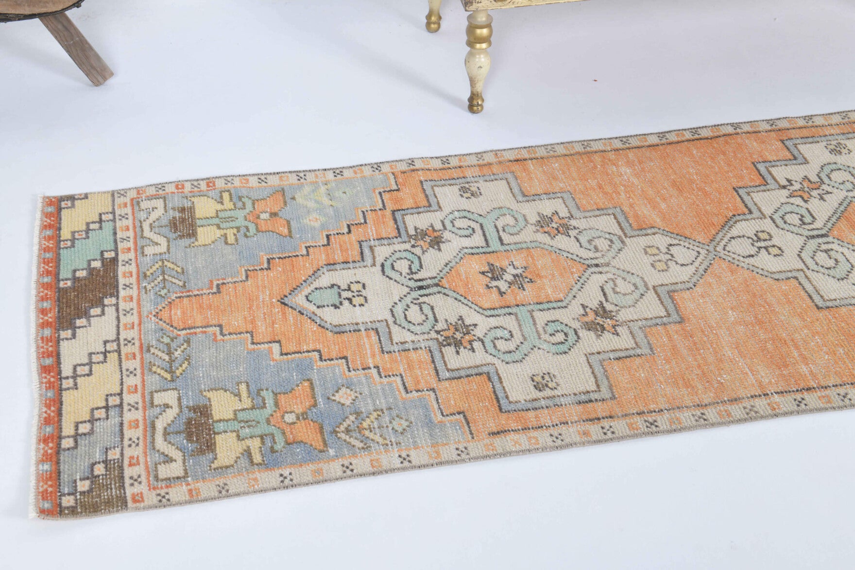One-of-a-kind 1970s Anatolian vintage runner rug in wool, 2'3" x 8'11"