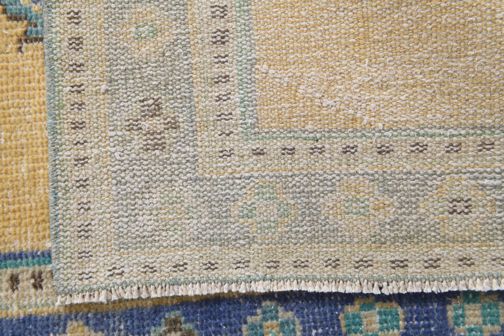 78x340 cm vintage Anatolian runner rug – Gozde, low pile, wool