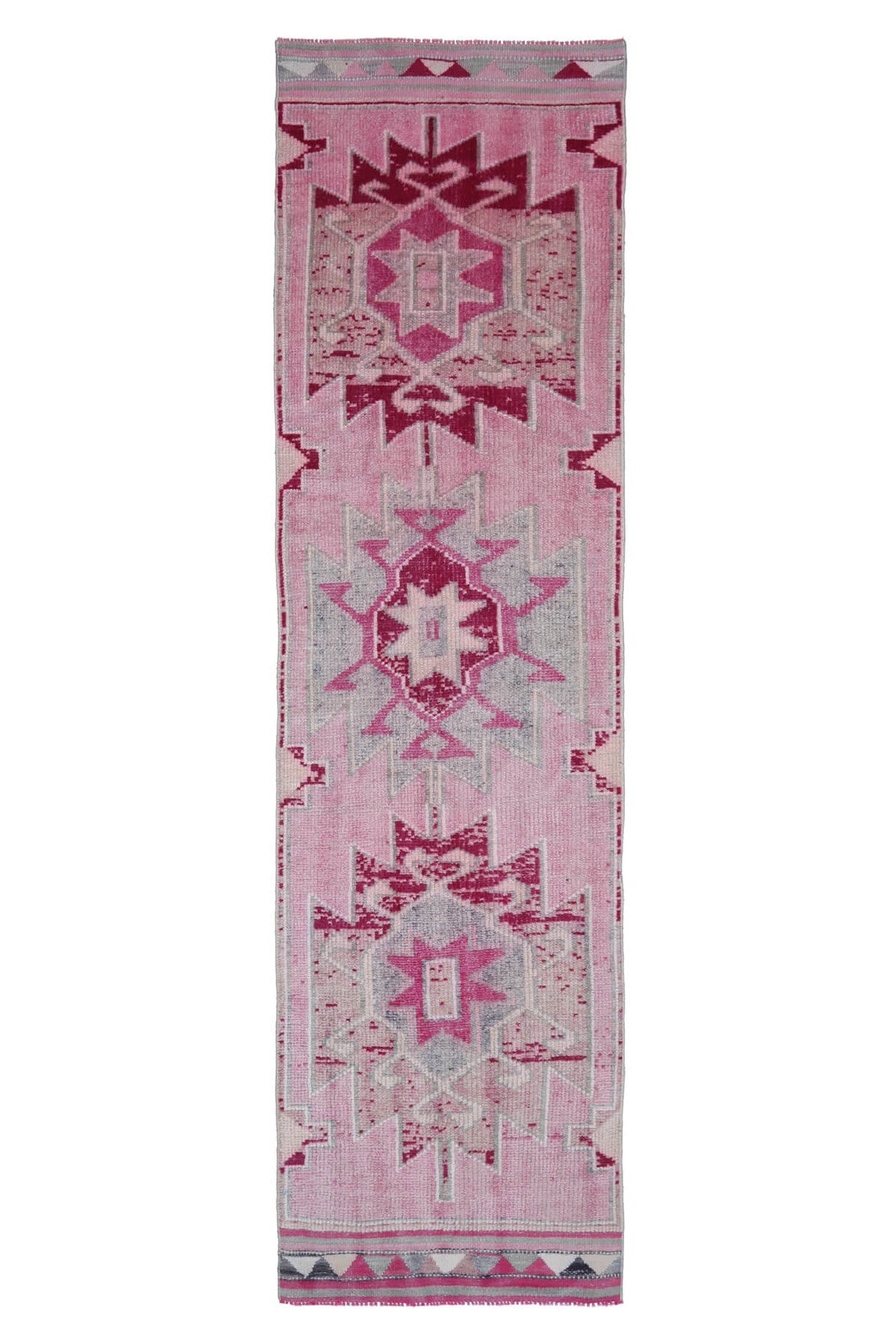 Turkish Anatolian Vintage Runner Rug