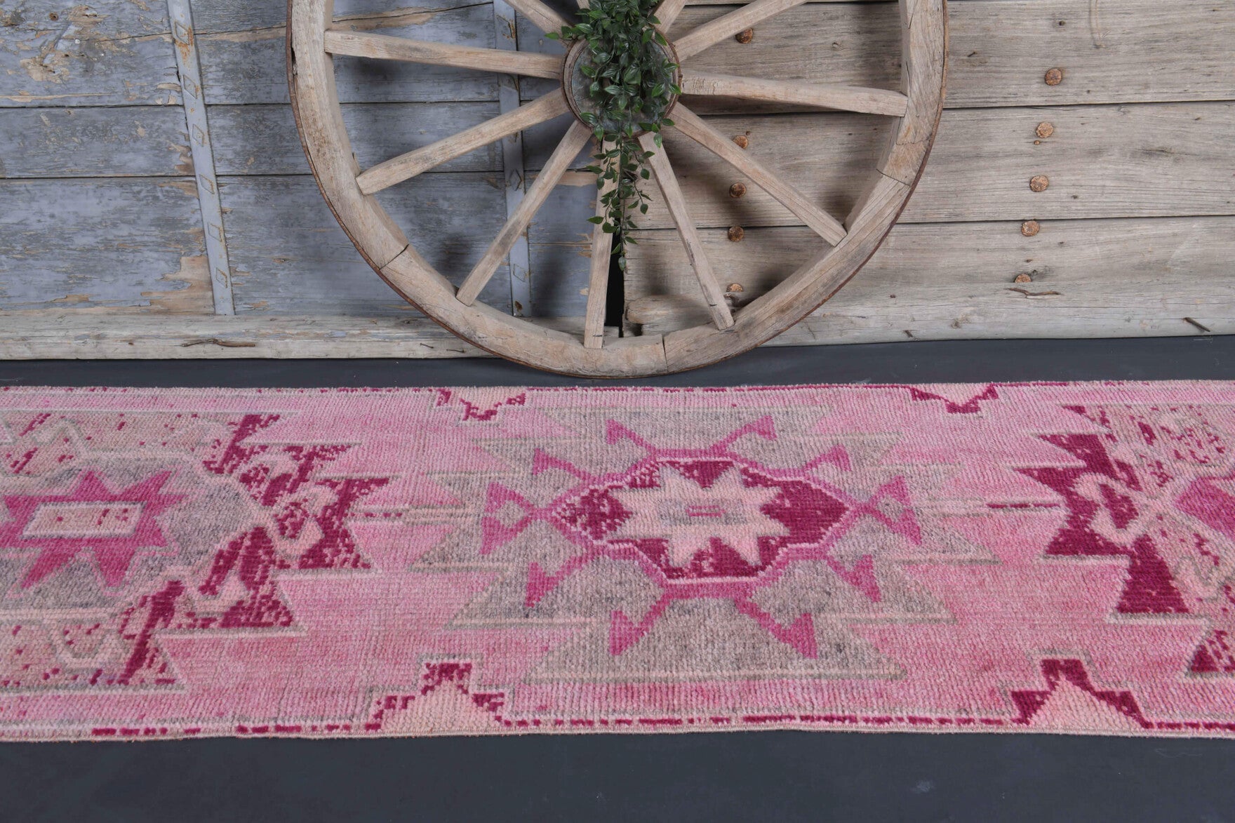 One-of-a-kind 1970s Anatolian vintage runner rug in wool, 3'2" x 12'1"