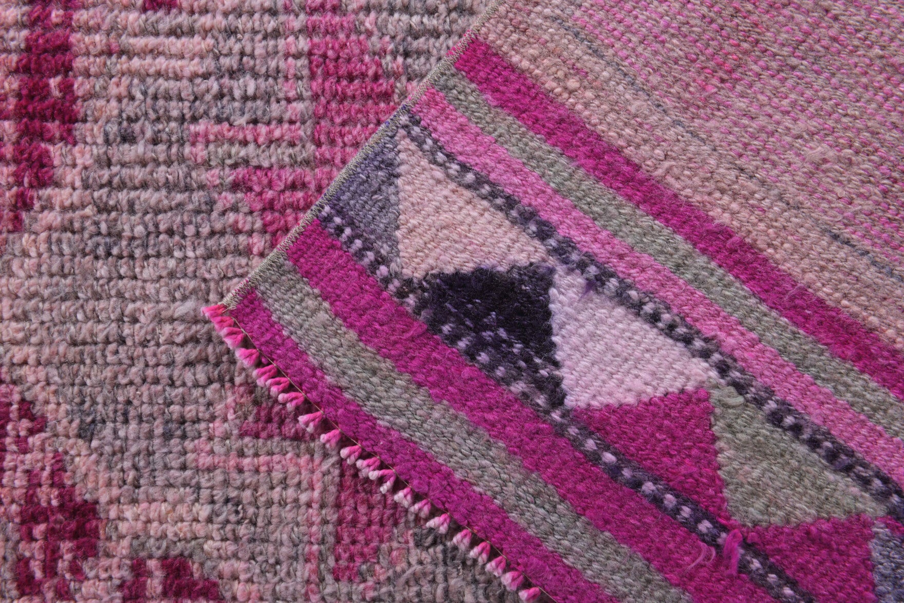 Handmade wool runner from Anatolia, Turkey – Turkish Anatolian Vintage Runner Rug 3'2" x 12'1"