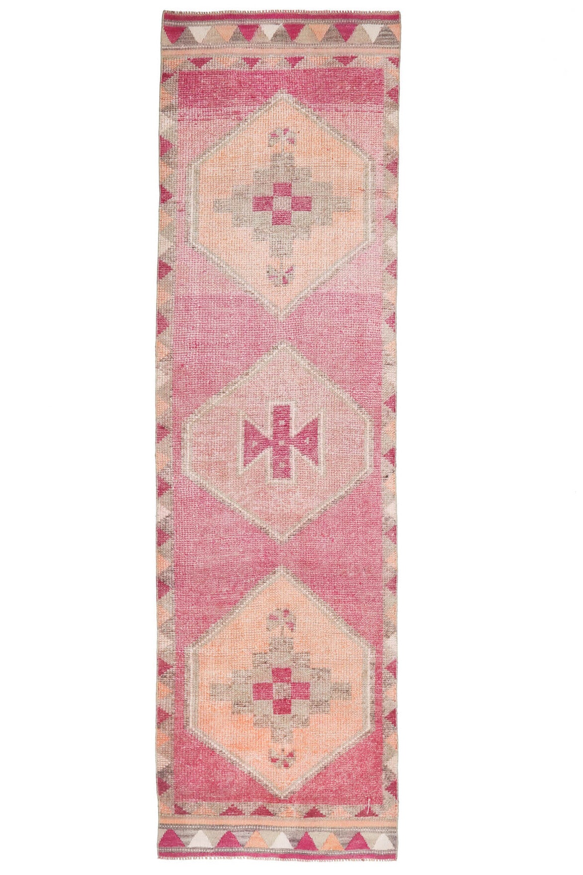 Turkish Anatolian Vintage Runner Rug