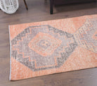 Vintage Orange Oushak Runner Rug