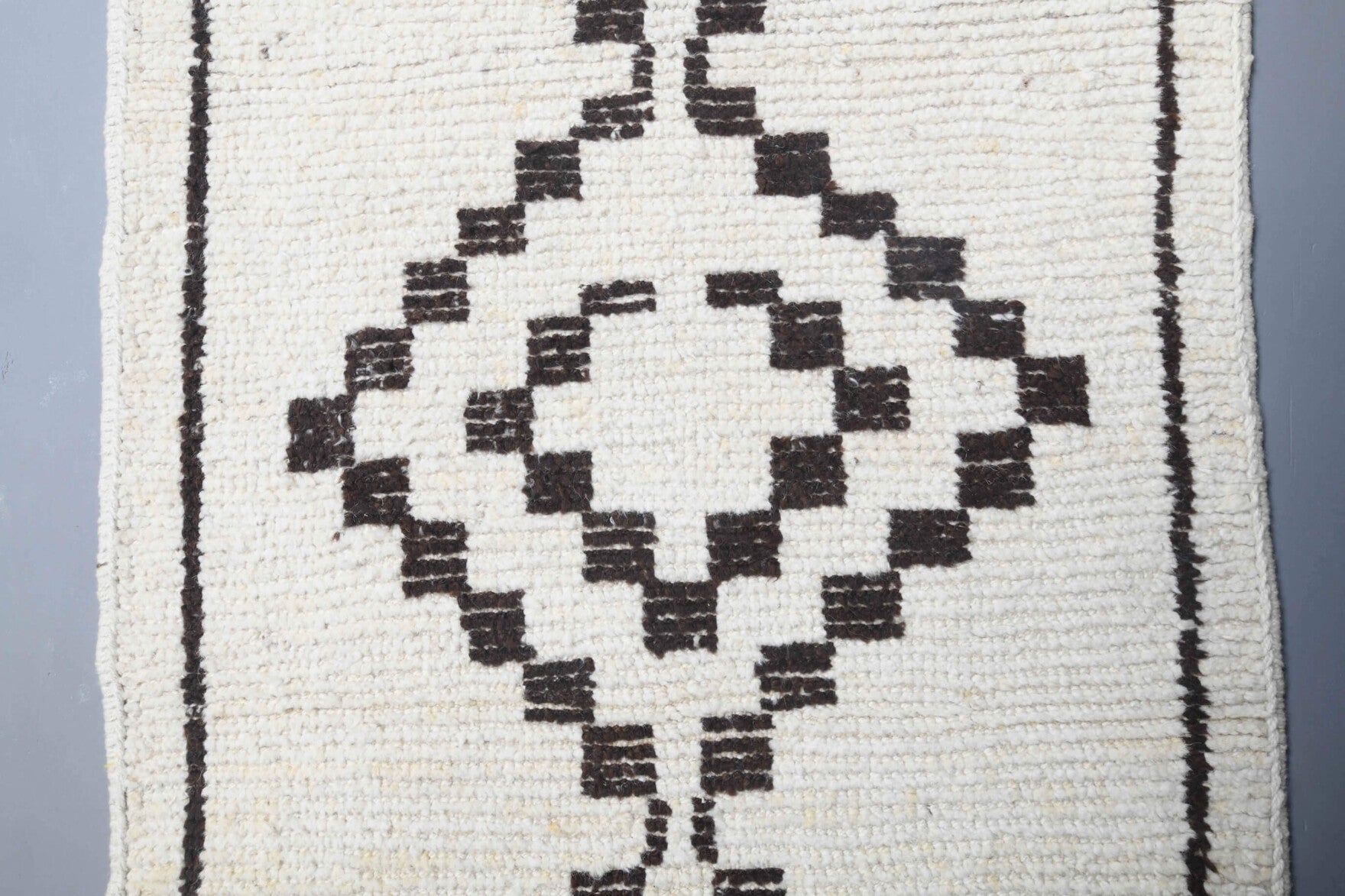 Authentic Anatolian vintage runner rug (1970s) with ikat design – one-of-a-kind at Fame Rugs
