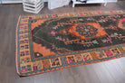 5x13 Wide Anatolian Runner, Folk Art Unique Vintage Runner Rug - Turkish Historic Motifs