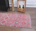 Hand-Knotted Vintage Anatolian Runner Rug