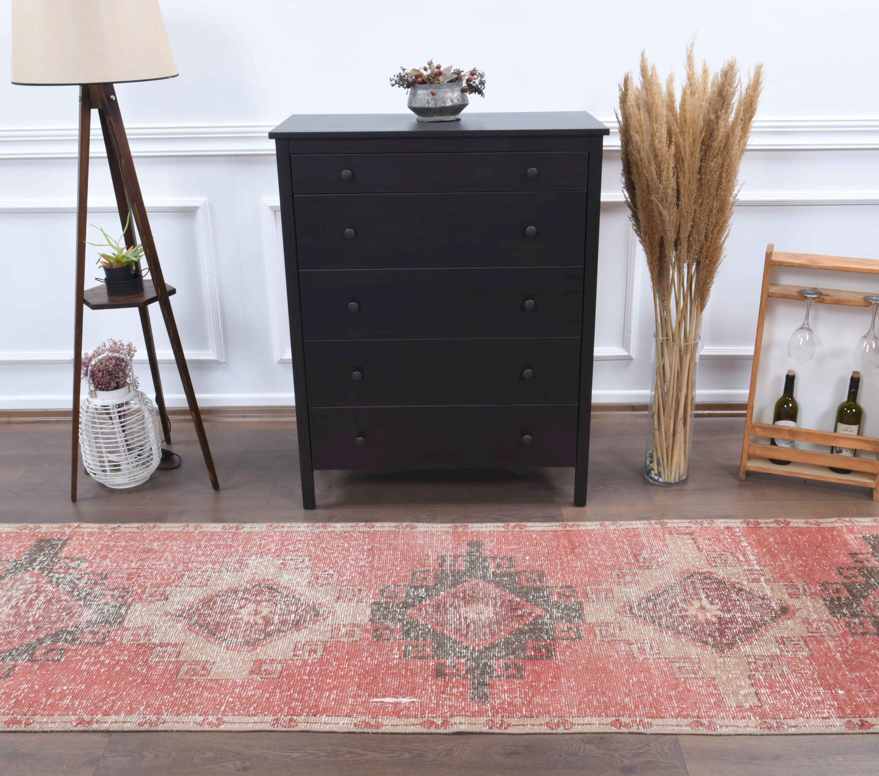 One-of-a-kind 1970s Anatolian vintage runner rug in wool, 2'11" x 11'3"