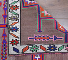 Hand-Knotted Vintage Runner Rug