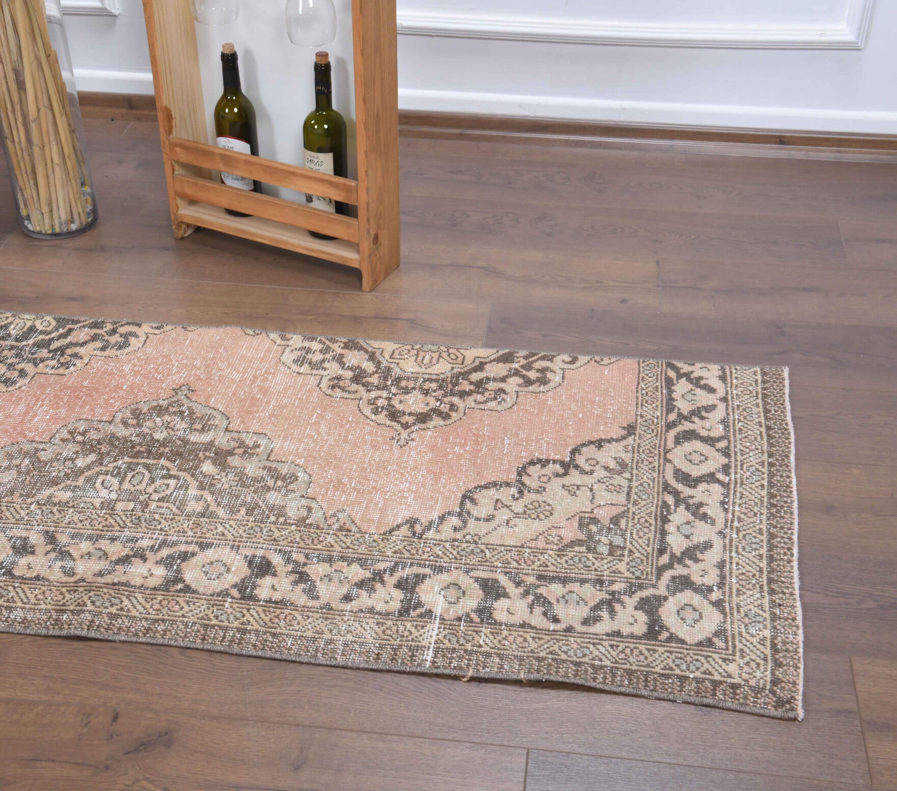 Handmade wool runner from Anatolia, Turkey – Vintage Anatolian Runner Rug 2'4" x 12'7"