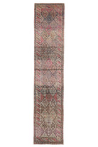Hand-Knotted Vintage Anatolian Runner Rug