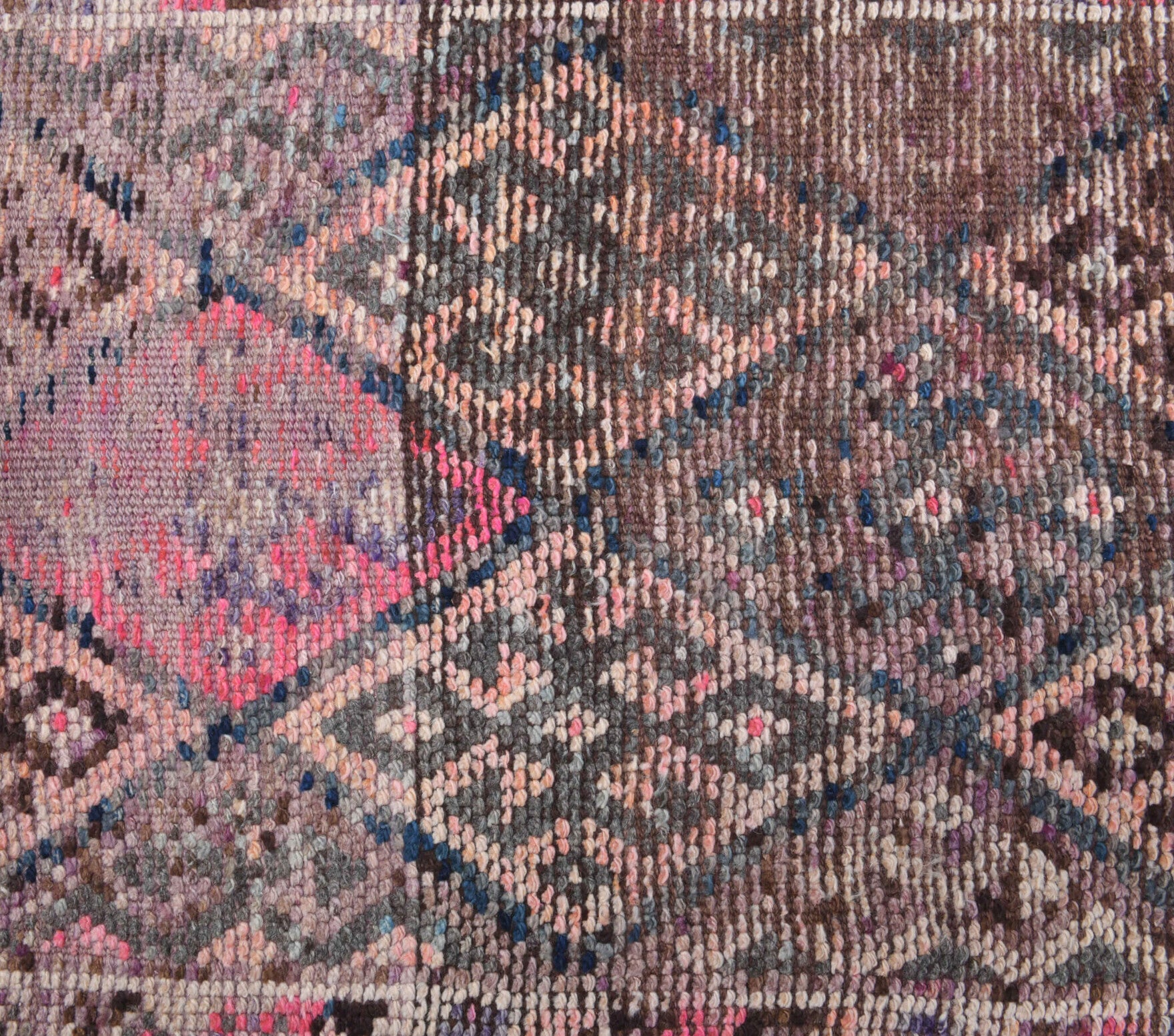 One-of-a-kind 1970s Turkish vintage runner rug in wool, 2'6" x 12'8"