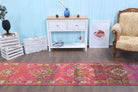 Hand-Knotted Vintage Anatolian Runner Rug