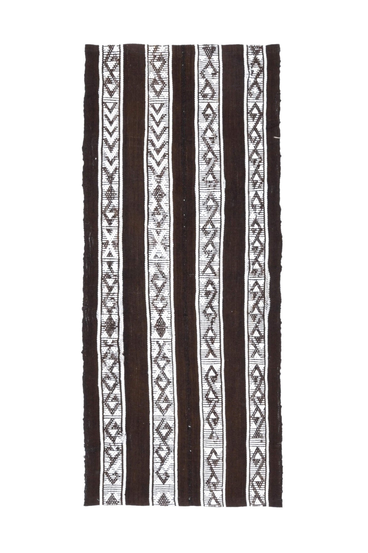 Vintage Black Small Kilim Rug