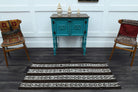 Vintage Black Small Kilim Rug