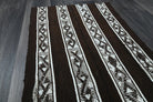 Vintage Black Small Kilim Rug