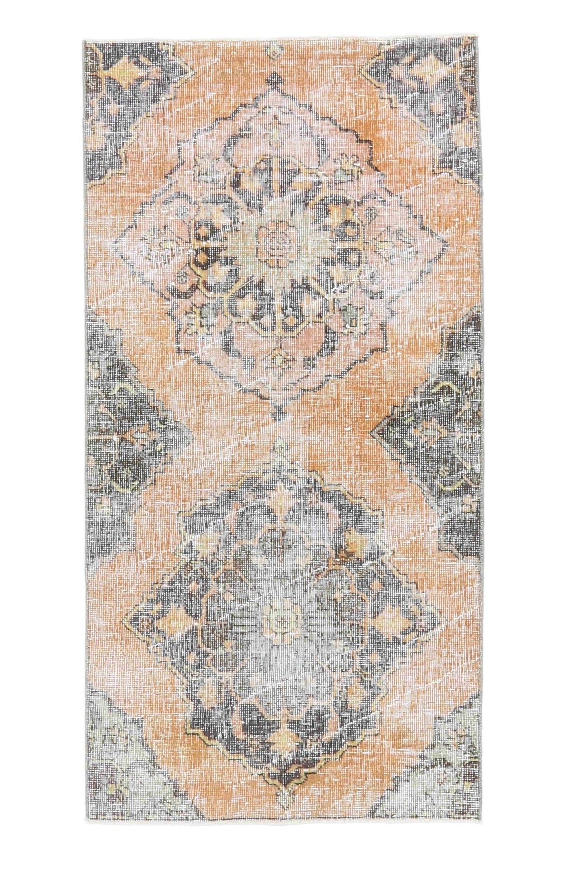 Vintage Small Oriental Oushak Rug