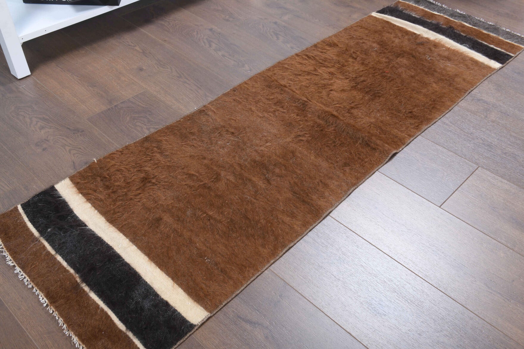 Flatweave Vintage Brown Runner