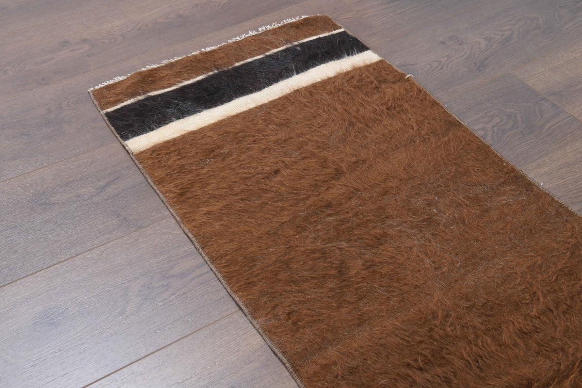 Flatweave Vintage Brown Runner