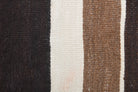 Vintage Flatweave Brown Runner Rug