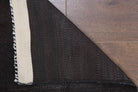 Vintage Flatweave Brown Runner Rug