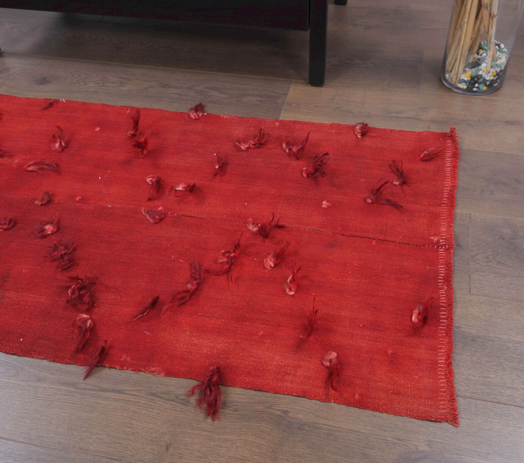Handwoven flatweave wool kilim from Anatolia, Turkey – Vintage Small Kilim Rug 2'2" x 4'10"