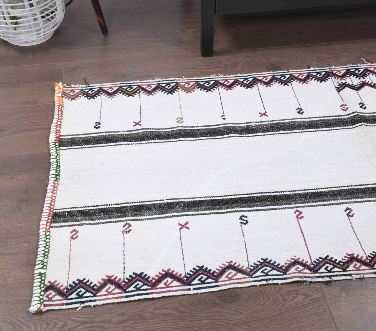 71x157 cm vintage Anatolian kilim rug – Beypazari, flatweave, wool