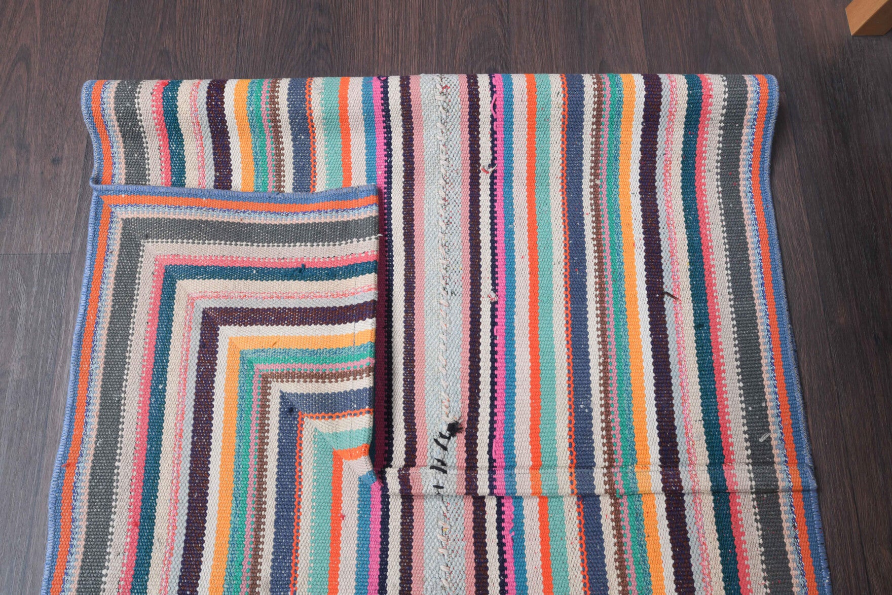 Vintage Small Kilim Runner Rug
