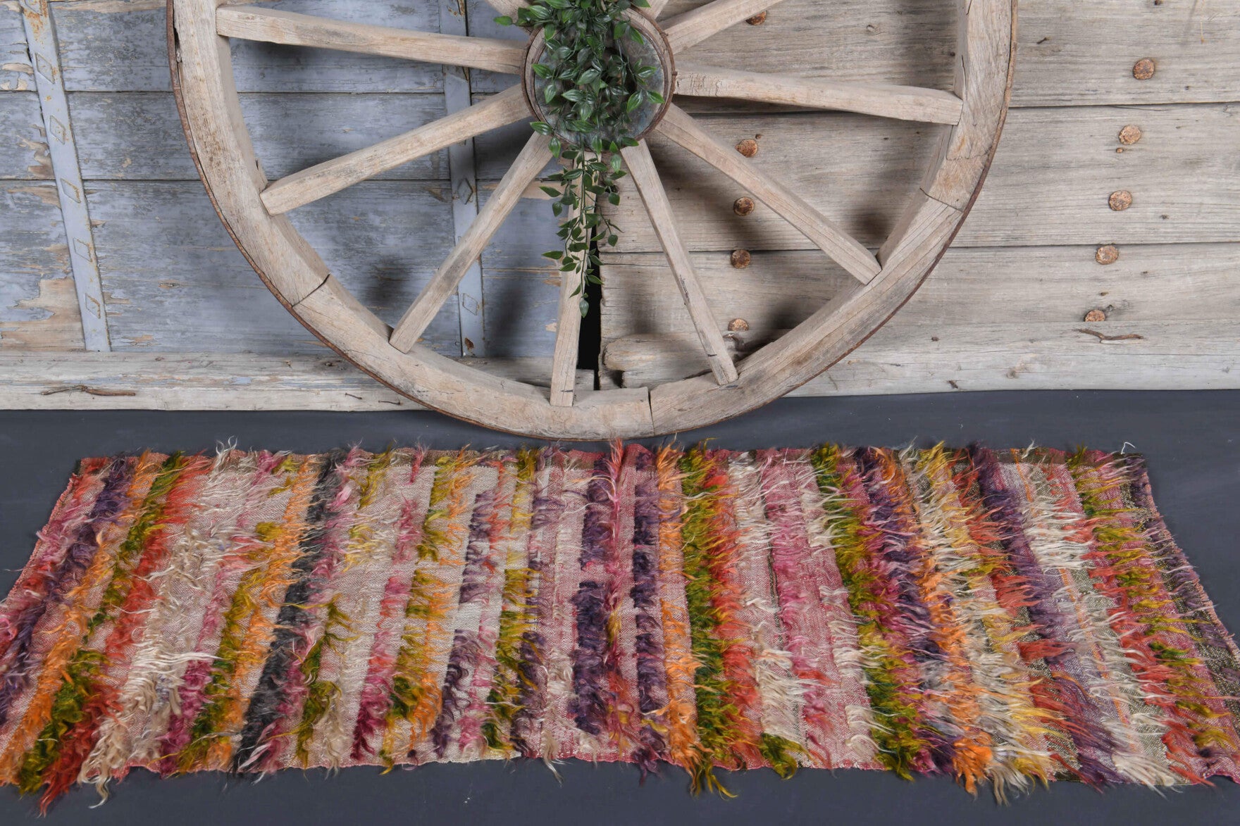 Colorful Vintage Kilim Small Rug