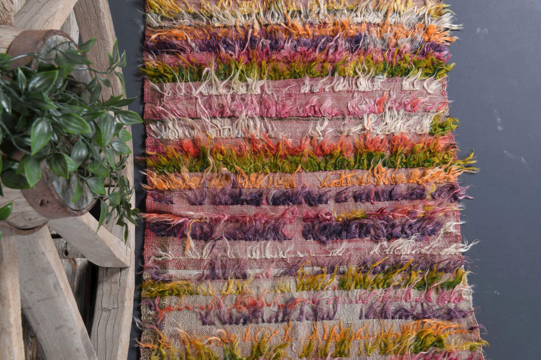 Colorful Vintage Kilim Small Rug