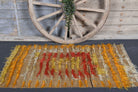 Angora Wool Vintage Kilim Small Rug