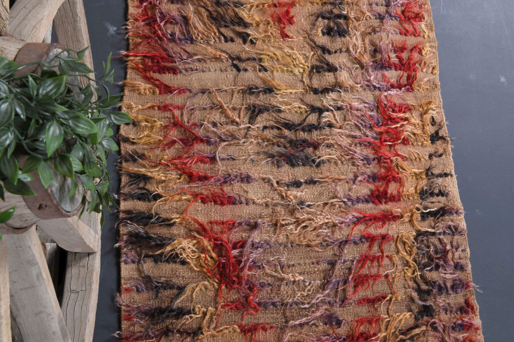 83x130 cm vintage Anatolian kilim rug – Okeanopetra, flatweave, wool