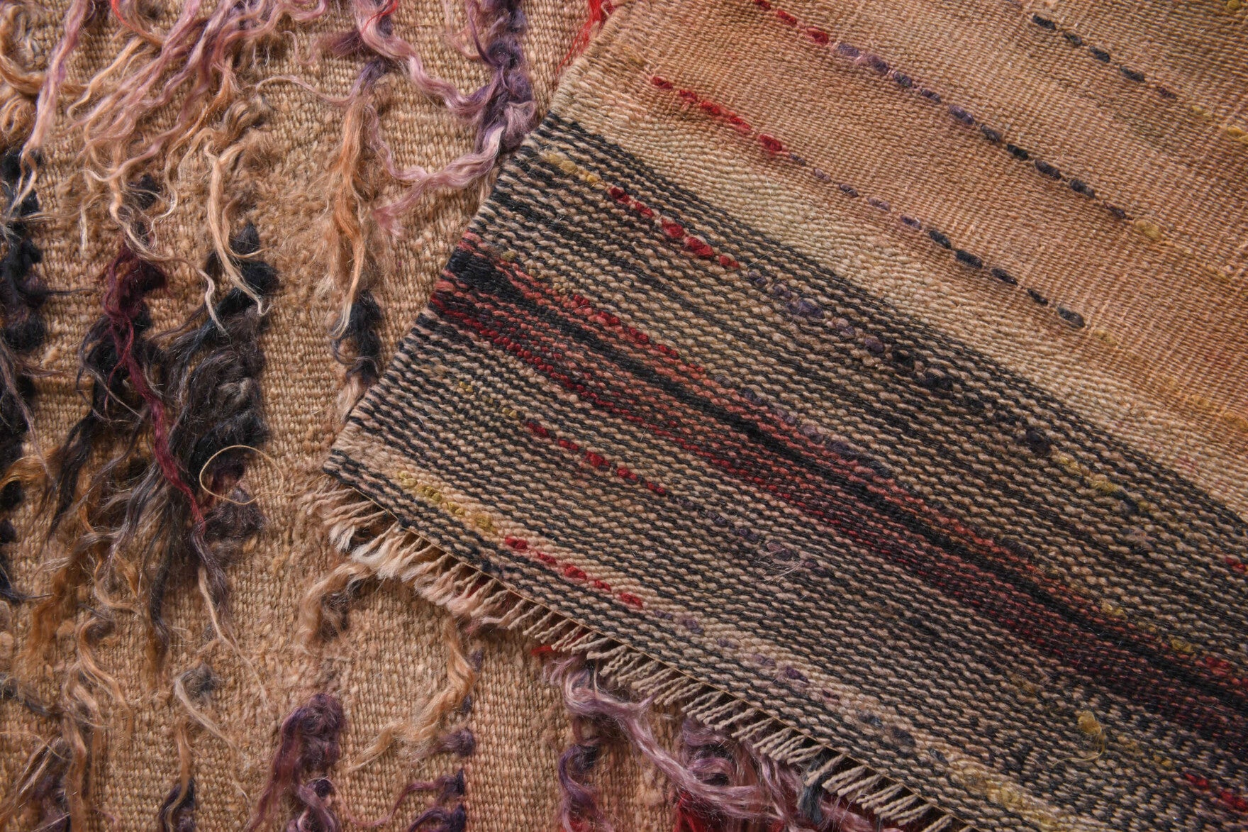 Handwoven flatweave wool kilim from Anatolia, Turkey – Flatweave Vintage Small Rug 2'9" x 4'3"