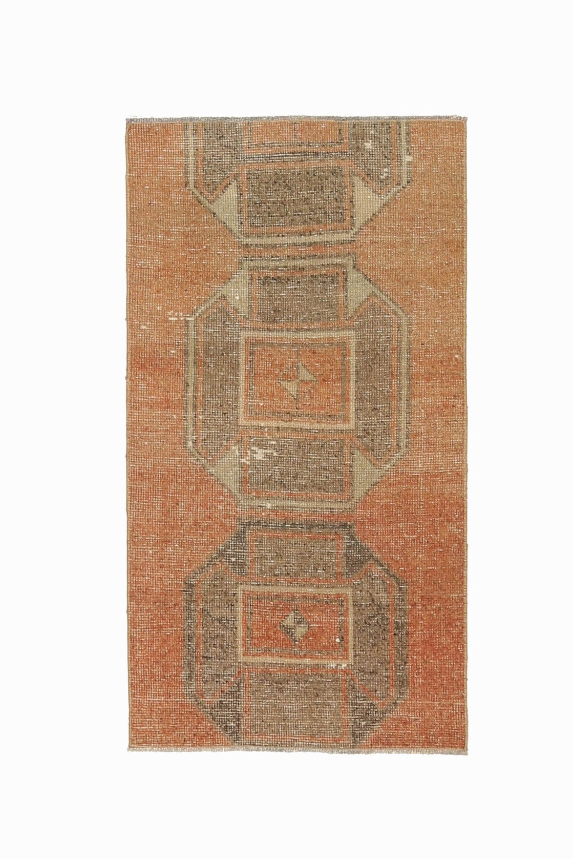 Faded Red Vintage Oushak Small Rug