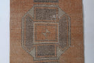 Faded Red Vintage Oushak Small Rug