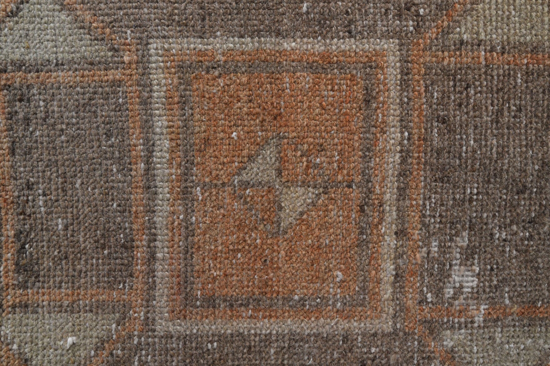 Faded Red Vintage Oushak Small Rug