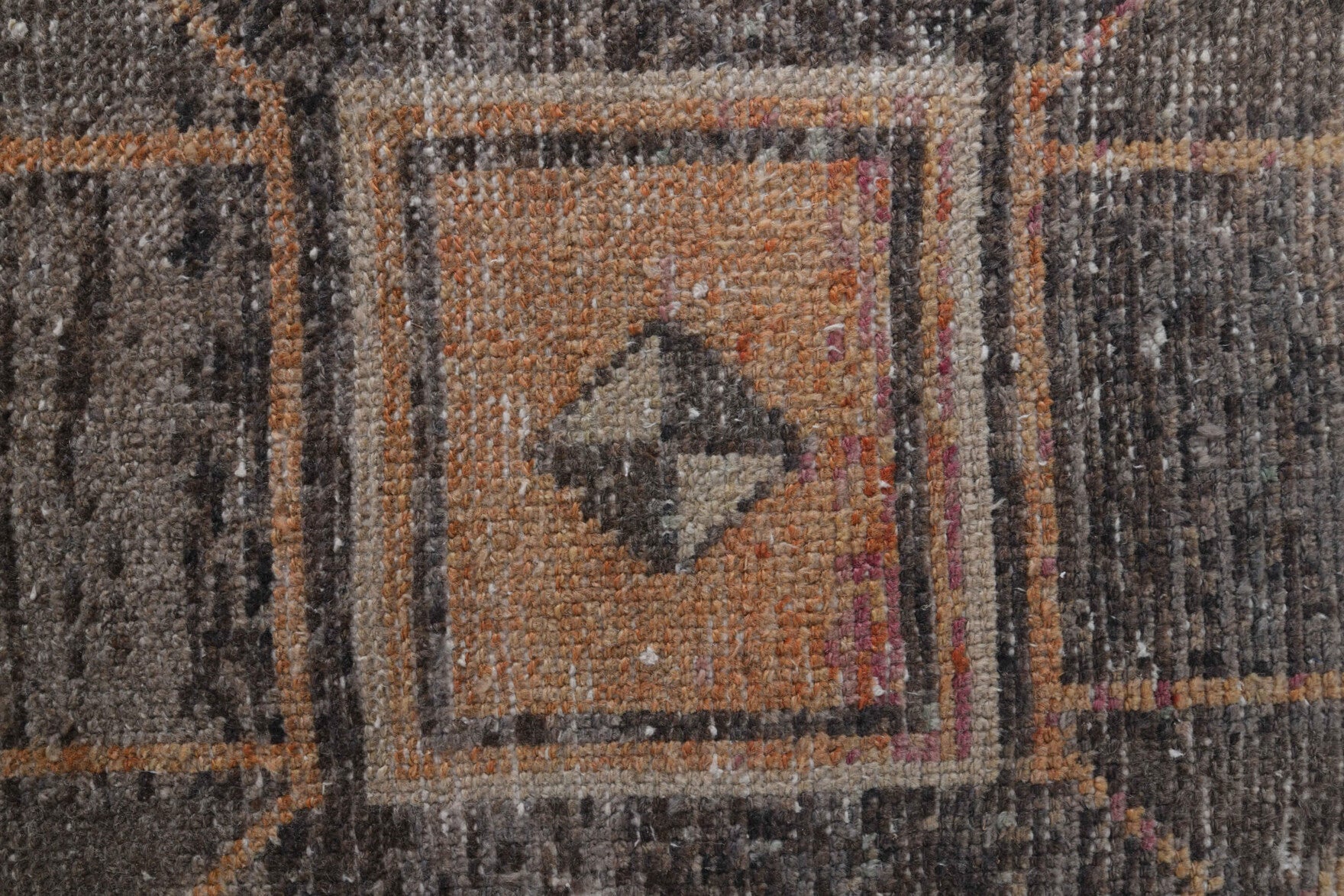 Faded Red Vintage Oushak Small Rug