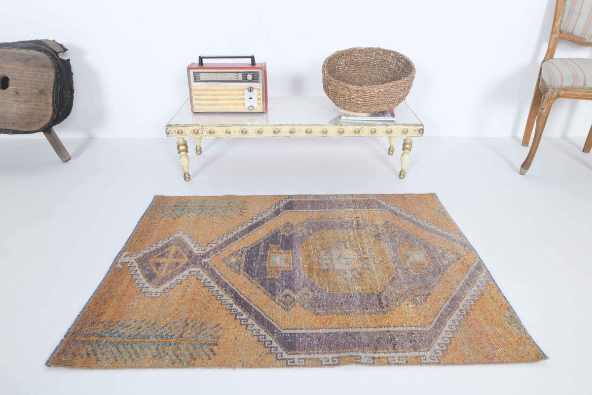 Vintage Oushak Small Rug