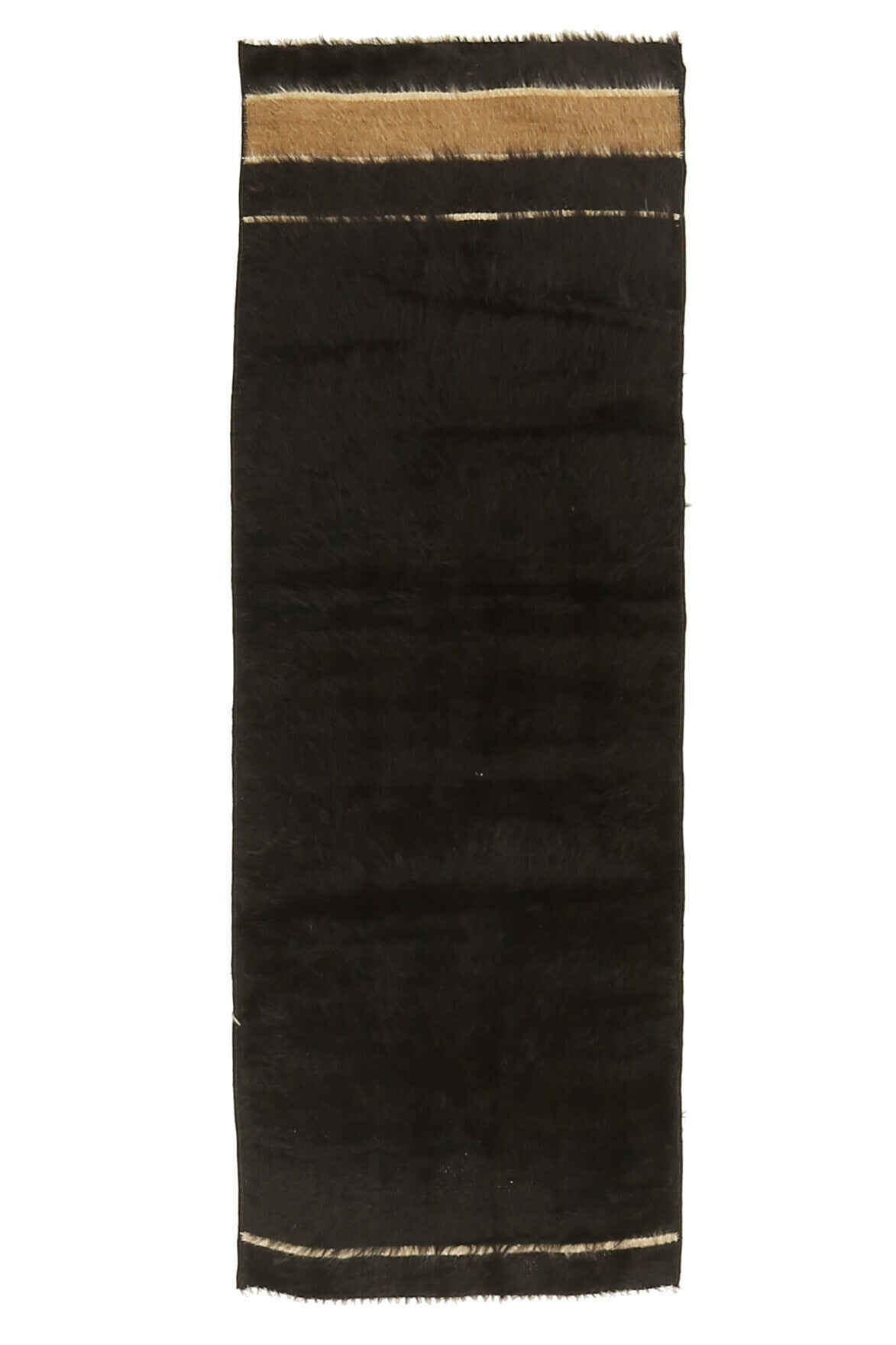 Black Flatweave Vintage Small Rug