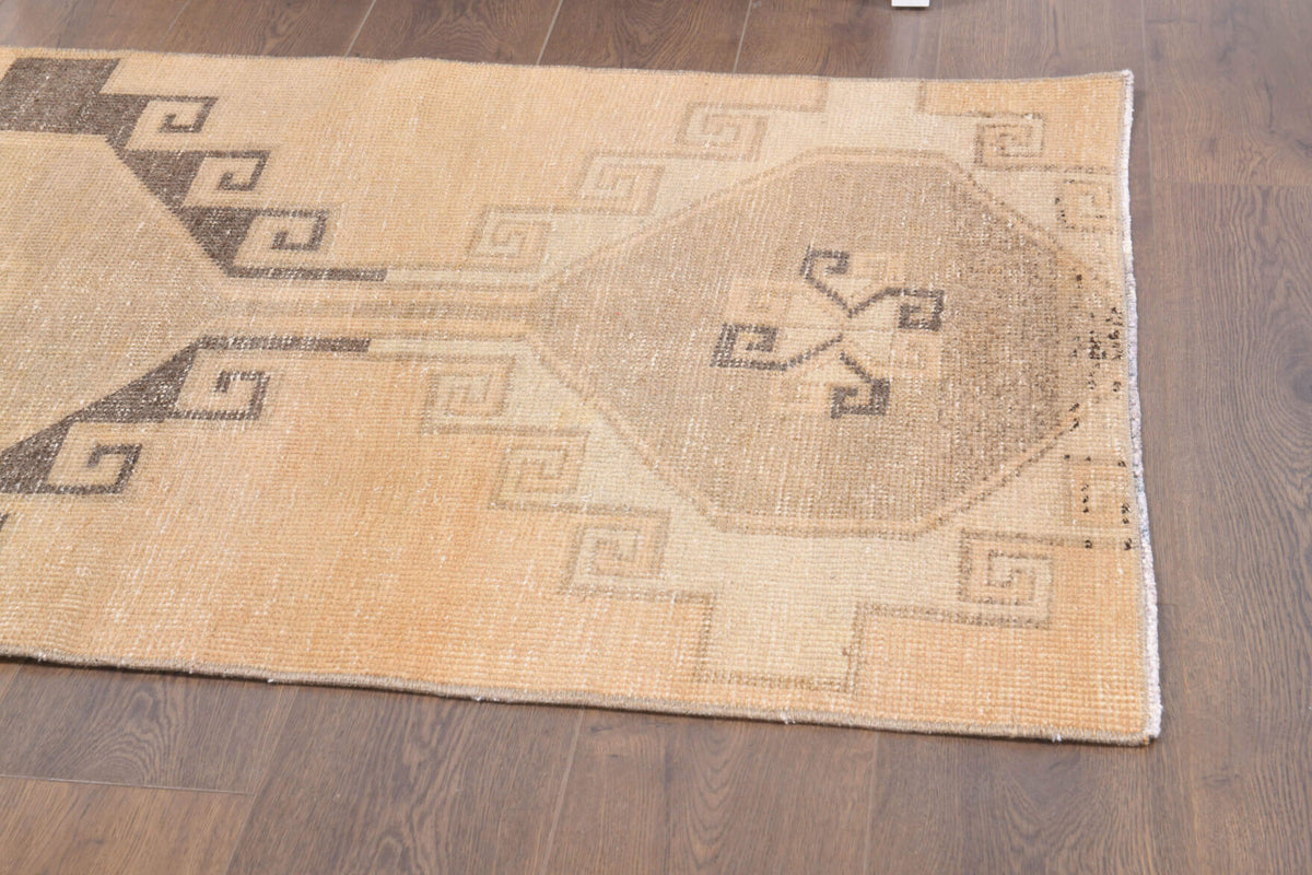 Vintage Oushak Tribal Throw Rug