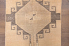 Vintage Oushak Tribal Throw Rug