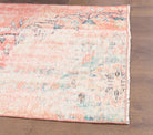 Vintage Oushak Faded Red Rug