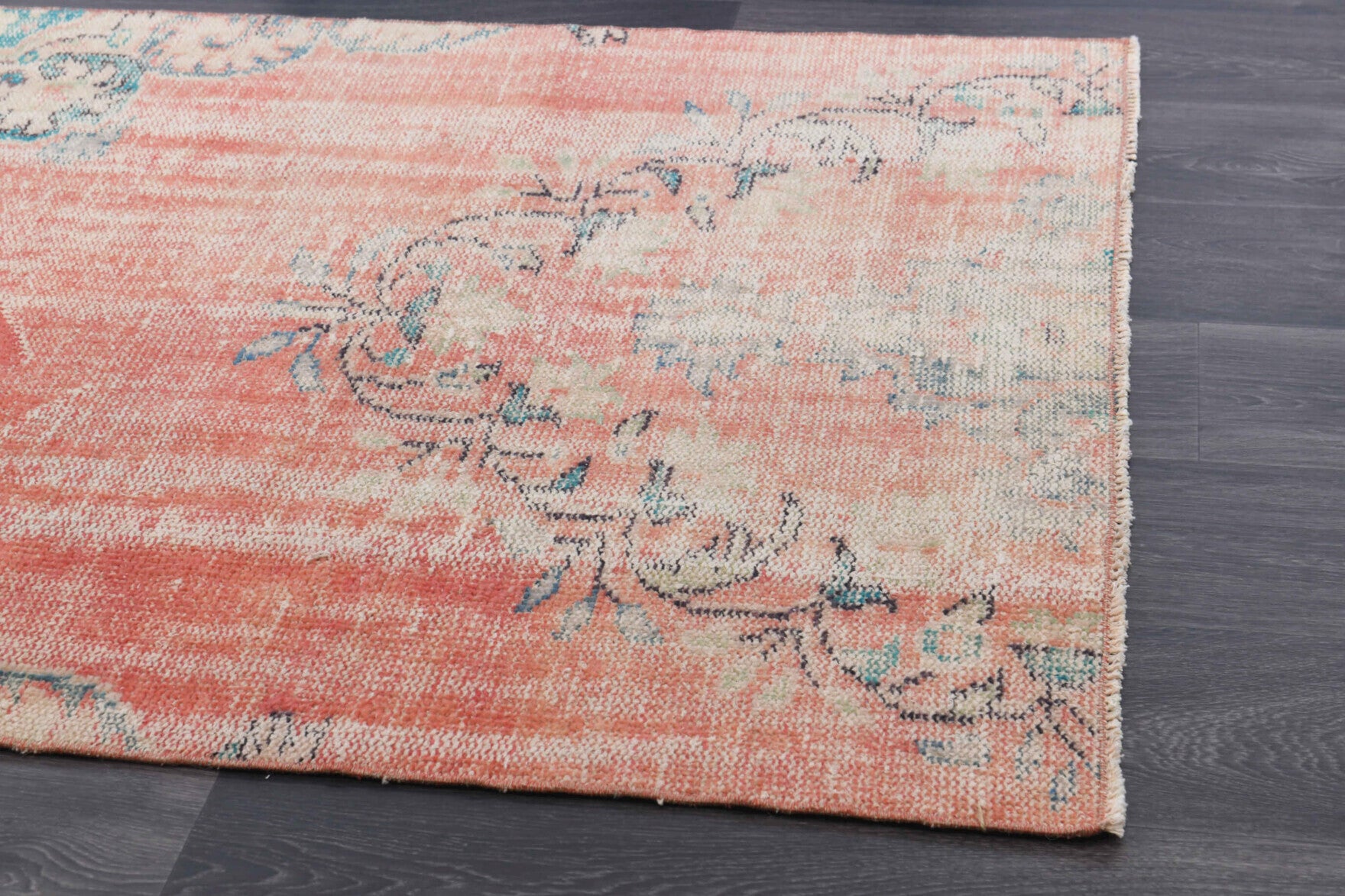 Vintage Oushak Square Small Rug