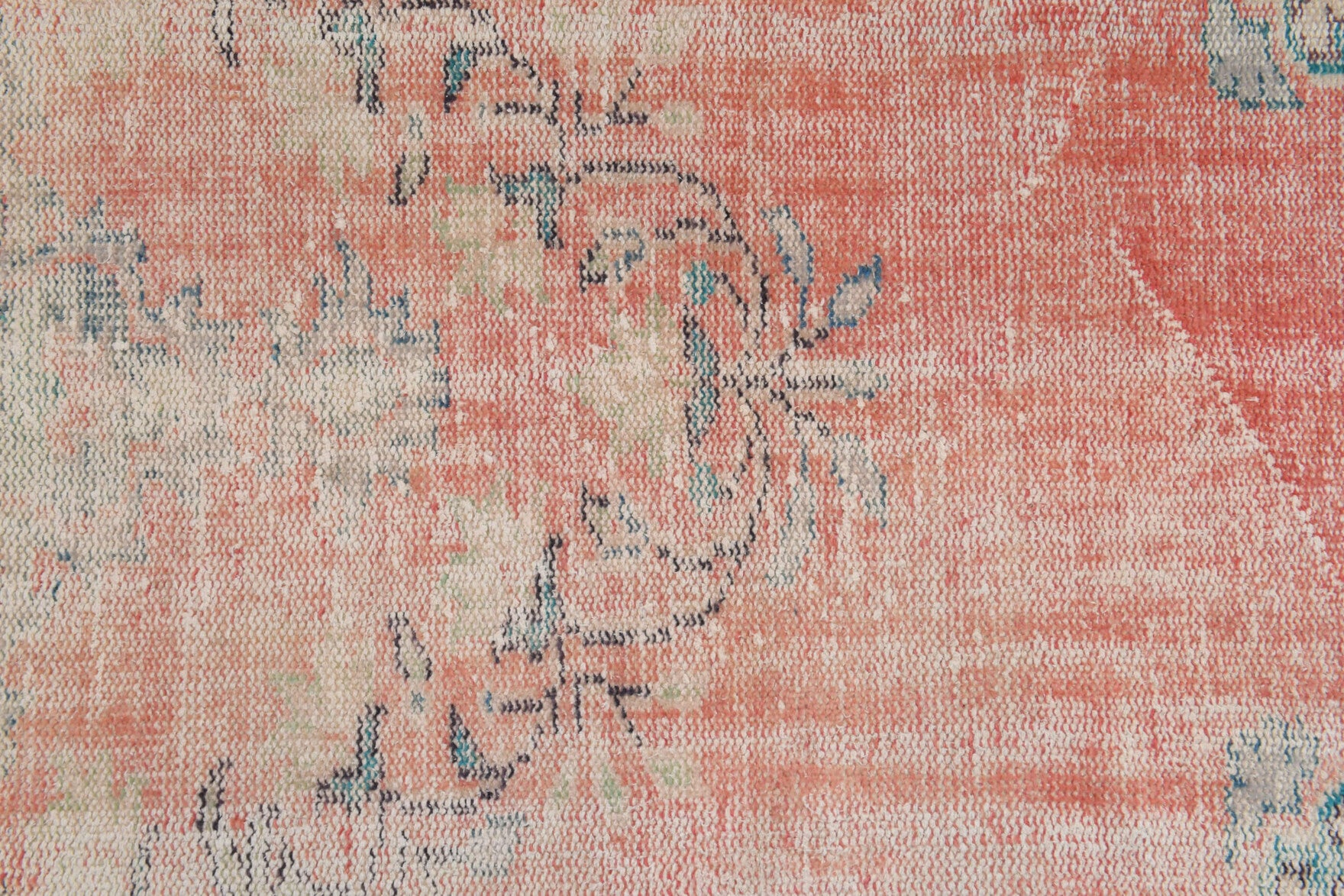 Vintage Oushak Square Small Rug