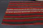 Serinperi runner: 1960s handwoven flatweave Anatolian runner with oriental motifs