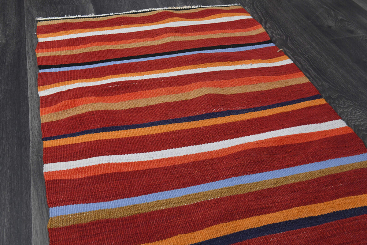Vegetable Dyed Vintage Kilim Runner